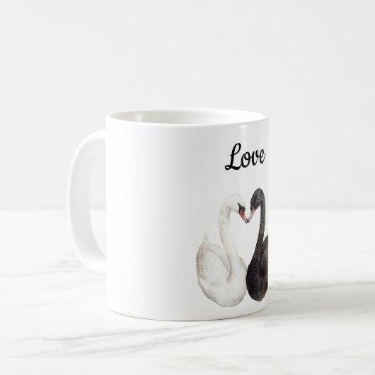 Liebe Swans Kaffeetasse (Vorderseite Links)