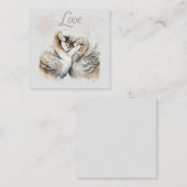 Liebe Swans Mitteilungskarte (Vorne/Hinten)