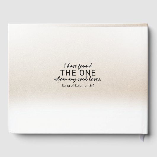 Liebe Swans on White and Cream Wedding Gästebuch (Rückseite)