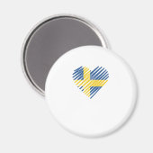 Liebe Sweden-01-white Magnet (Vorderseite/Rückseite)