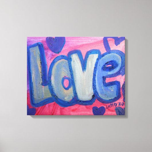 Liebe Sweet Candy Word Artwork Leinwand Malerei (Vorderseite)