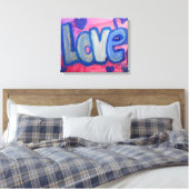 Liebe Sweet Candy Word Artwork Leinwand Malerei (Insitu (Schlafzimmer))