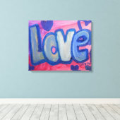 Liebe Sweet Candy Word Artwork Leinwand Malerei (Insitu (Holzboden))