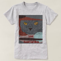 Liebe Sweet Cat Mama T - Shirt für Frauen