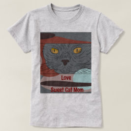 Liebe Sweet Cat Mama T - Shirt für Frauen