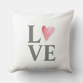 LIEBE Sweet Heart Pink Valentine Verlobung Bridal Kissen