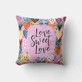 Liebe Sweet Liebe Valentinstag Herz Bright Color Kissen