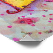 Liebe Sweet Pink Art Painting Poster Print (Ecke)