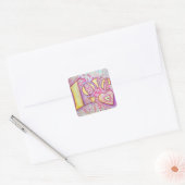 Liebe Sweet Pink Aufkleber (Umschlag)