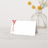 Liebe Sweetheart Wedding & Brautparty Platzkarte (Vorderseite)