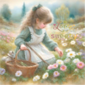 Liebe Sweety Girl Cut Vinyl Sticker (Vorderseite)