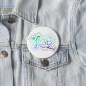 Liebe Swirl Doodle Gay Men Flag Buchstaben Button (Beispiel)