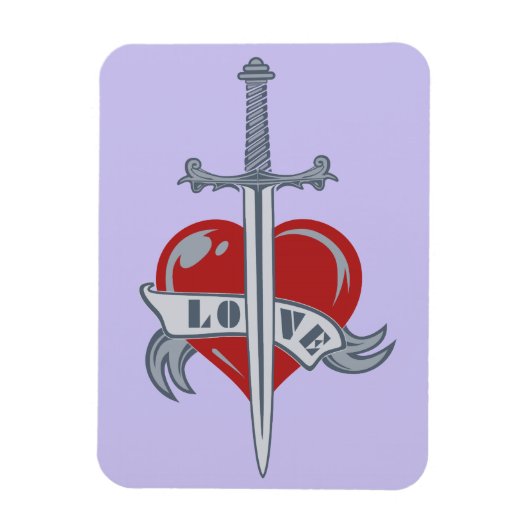 Liebe Sword benutzerdefinierter Magnet (Vertikal)