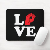 Liebe Symbol Asl Mousepad (Mit Mouse)