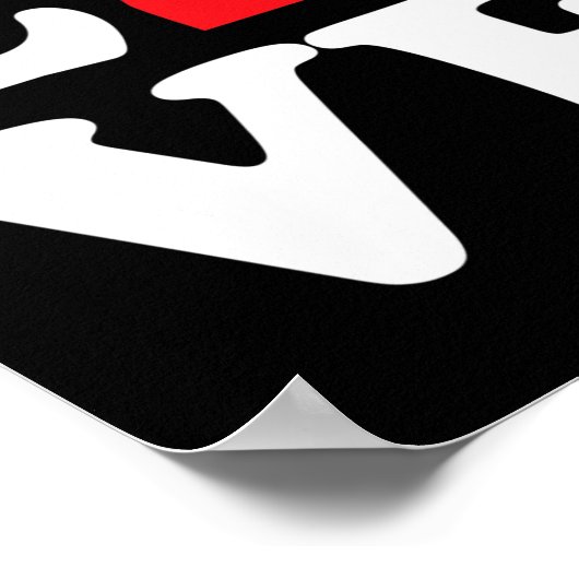 Liebe Symbol Asl Poster (Ecke)