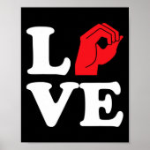 Liebe Symbol Asl Poster (Vorne)