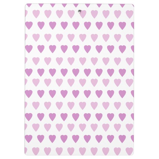 Liebe Symbol Hearts Design Niedlich Lila Klemmbrett (Rückseite)