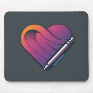 Liebe Symbol Pen Mousepad
