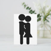 Liebe-Symbol Postkarte (Stehend Vorderseite)