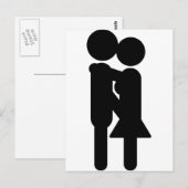 Liebe-Symbol Postkarte (Vorne/Hinten)