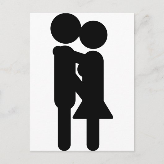 Liebe-Symbol Postkarte (Vorderseite)