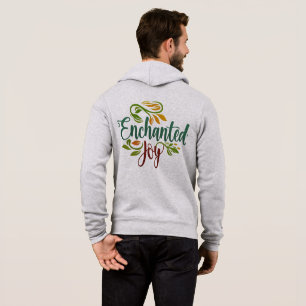 Liebe-Symbol und bezauberte Joy Men's Full-Zip Hoodie