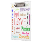 Liebe Synonyme von Shirley Taylor Klemmbrett (Links)