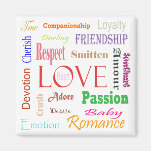 Liebe Synonyme von Shirley Taylor Magnet