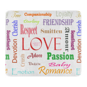 Liebe Synonyme von Shirley Taylor Schneidebrett