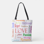 Liebe Synonyme von Shirley Taylor Tasche (Rückseite)