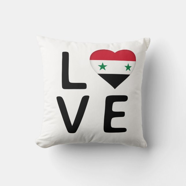 Liebe - Syrienflagge Kissen (Vorderseite)