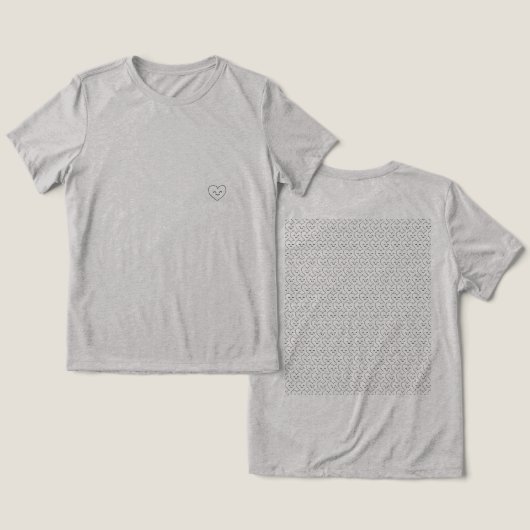 Liebe T-Shirsts Tri-Blend Shirt (Design Vorderseite & Rückseite)