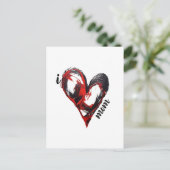 Liebe - T - Shirt für kundenspezifisches Design Postkarte (Stehend Vorderseite)