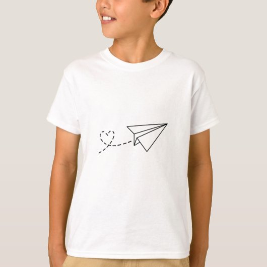 Liebe-T - Shirt für Papierflugzeuge (Vorderseite)
