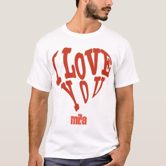 Liebe T - Shirt I Liebe Sie (Vorderseite)