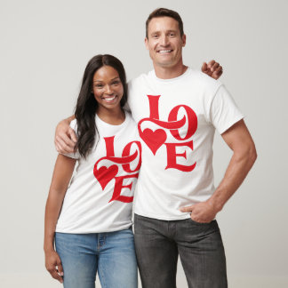 "Liebe"-T-Shirt Weiß T-Shirt