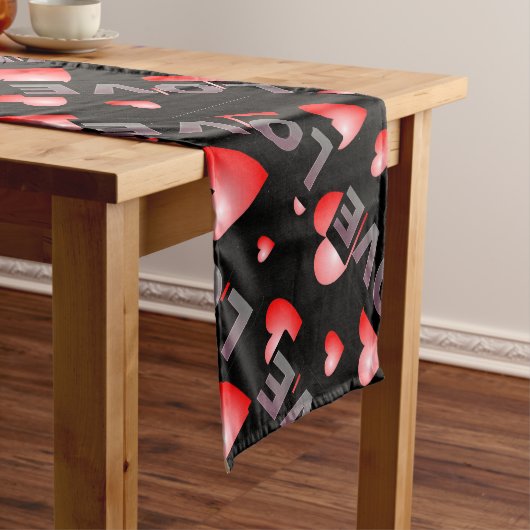 Liebe Table Runner Kurzer Tischläufer (Beispiel)