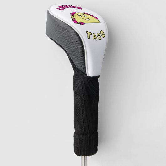 Liebe Taco Herz lächelnd mexikanische Lebensmittel Golf Headcover (angewinkelt)