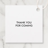 Liebe-Tag, Hochzeitstag, Waldgrün Geschenkanhänger (Rückseite)