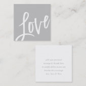 LIEBE TAG niedlicher, hellgrauer Pinsel (Vorne/Hinten)