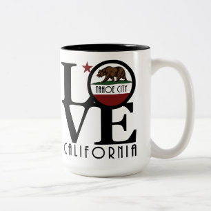 LIEBE Tahoe City, Kalifornien 15oz Zweifarbige Tasse