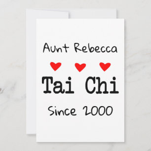 Liebe Tai Chi Funny Zitat mit Red Hearts Dankeskarte