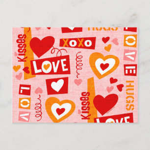 Liebe Talk Valentine Postkarte