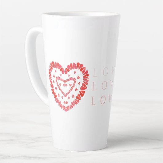 LIEBE Tall Latte Tasse (Linke Ecke)