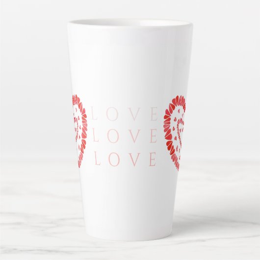 LIEBE Tall Latte Tasse (Vorderseite)