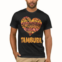 Liebe Tambura Orange Mandala Herz indische Musik