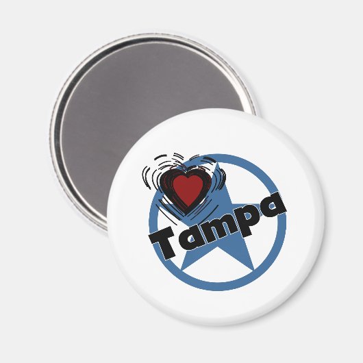 Liebe Tampa Magnet (Vorderseite/Rückseite)