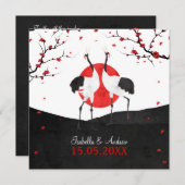Liebe-Tanz - Hochzeits-Einladung - Quadrat Einladung (Vorne/Hinten)