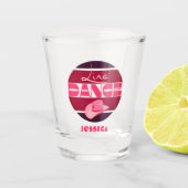Liebe Tanz Rosa Party Drinks Schnapsglas (Vorderseite)