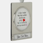 Liebe, Tanz zu unterrichten Banner-Ornament Silber (Rechts)